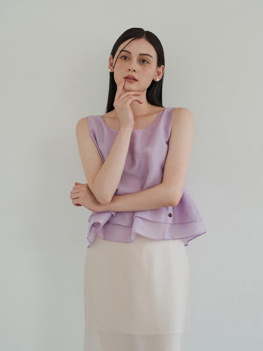 lovely sheer sleeveless blouse LA