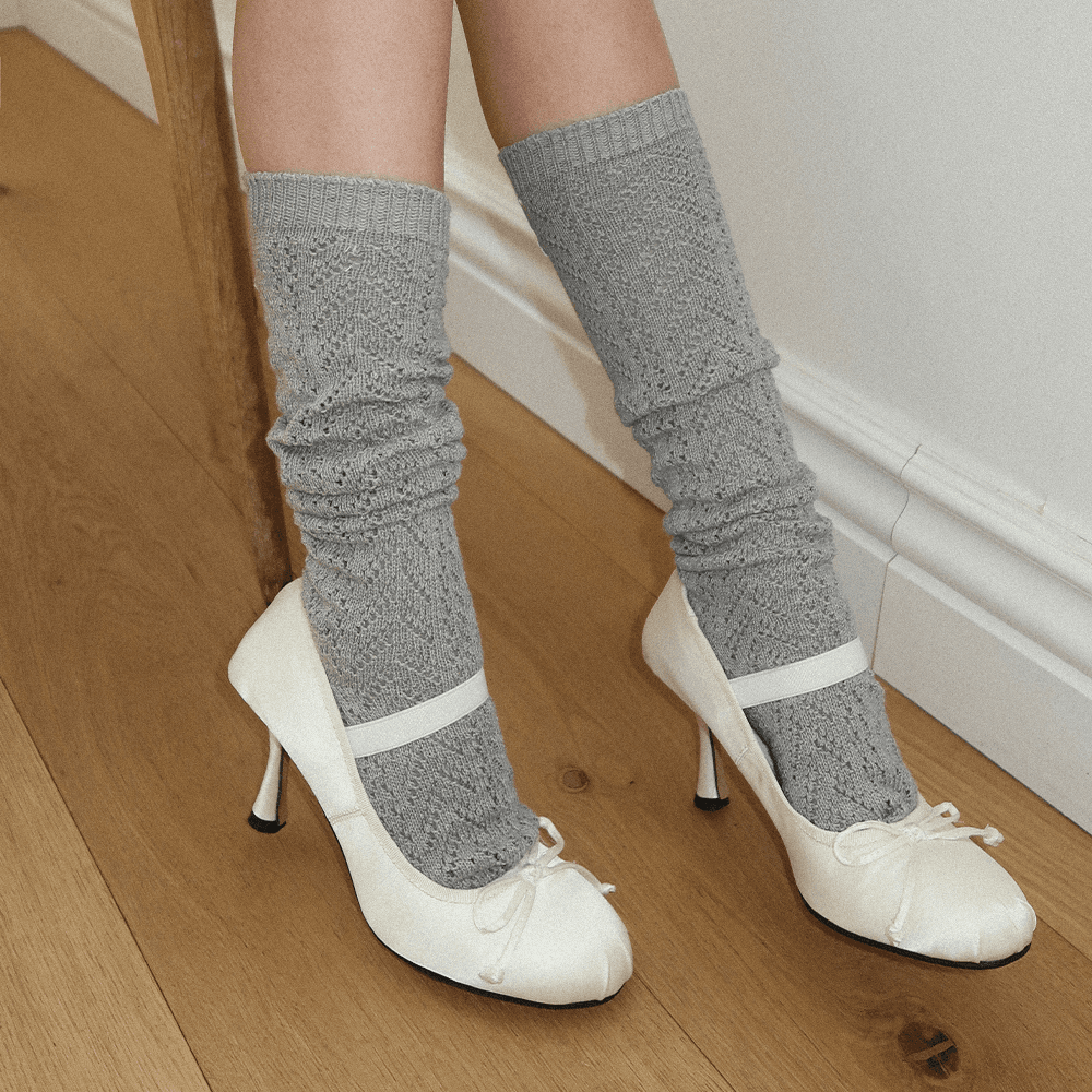 Softie Knee Socks - Gray