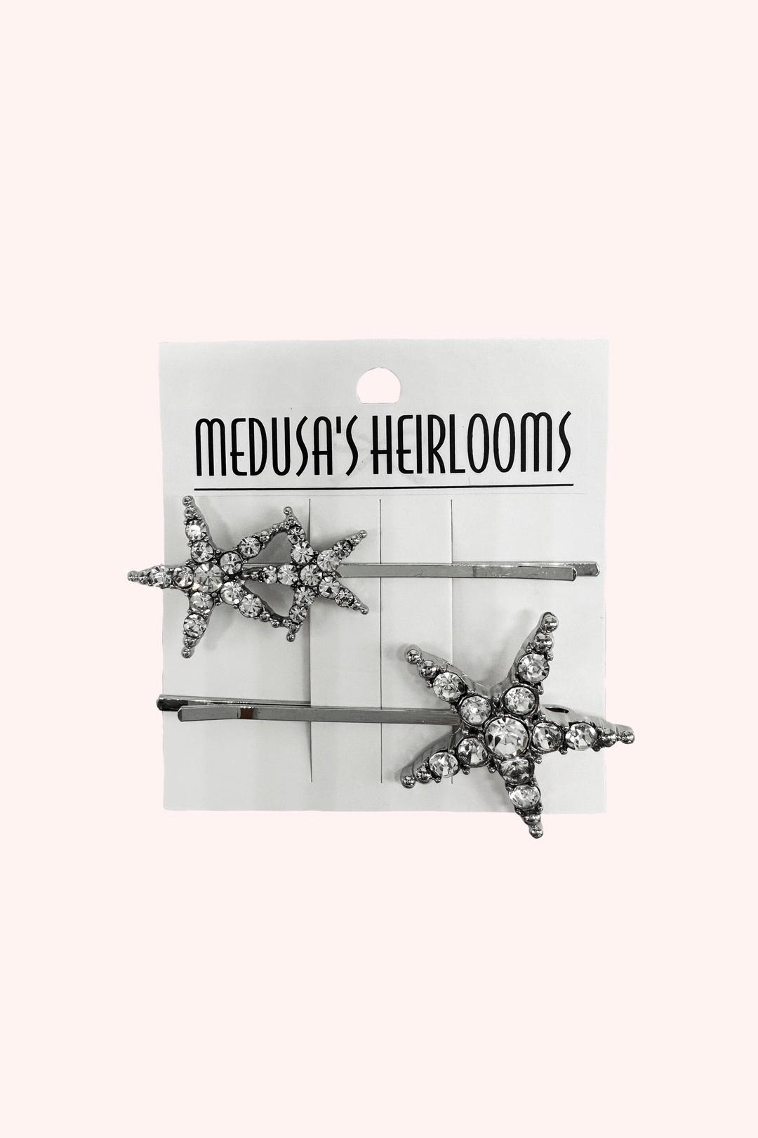 Oh My Stars Hair Pins Silver