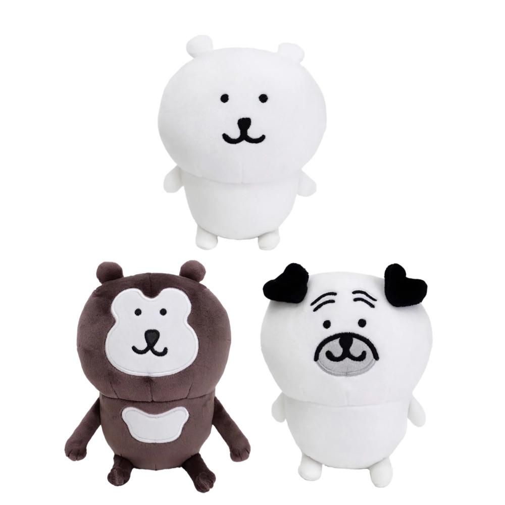 나가노마켓 농담곰 포테타마 장식 인형 3종 / 나가노곰 말레이베어 퍼그
