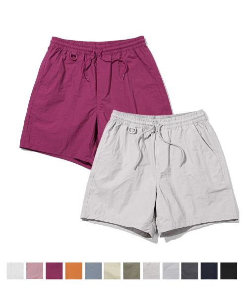 [2PACK][기본핏 OR 레귤러핏 선택] 크리스피 나일론 쇼츠_12COLOR