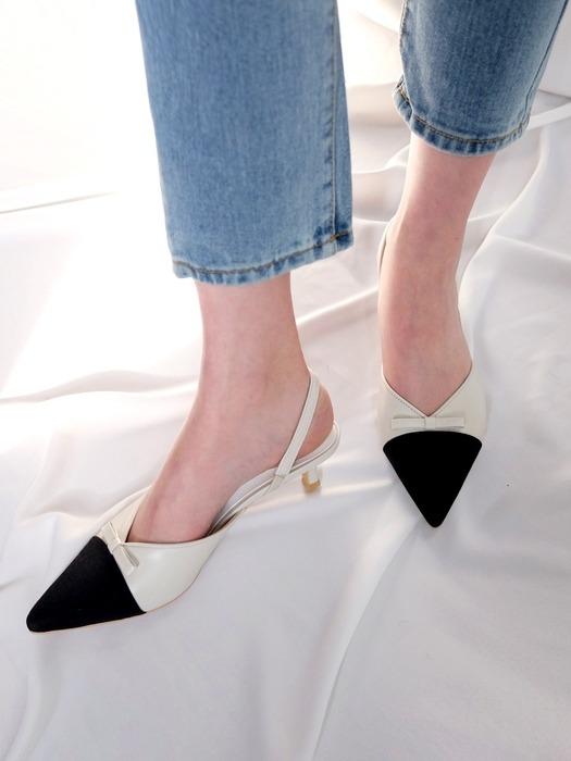 Lovely Ribbon Ivory Sling Bag P8529