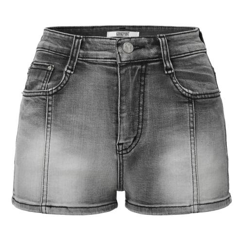 Micro Denim Shorts (gray)
