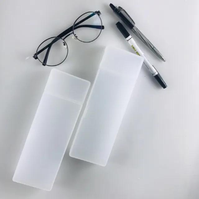 1+1투명필통 반투명 플라스틱 대학생 펜슬케이스