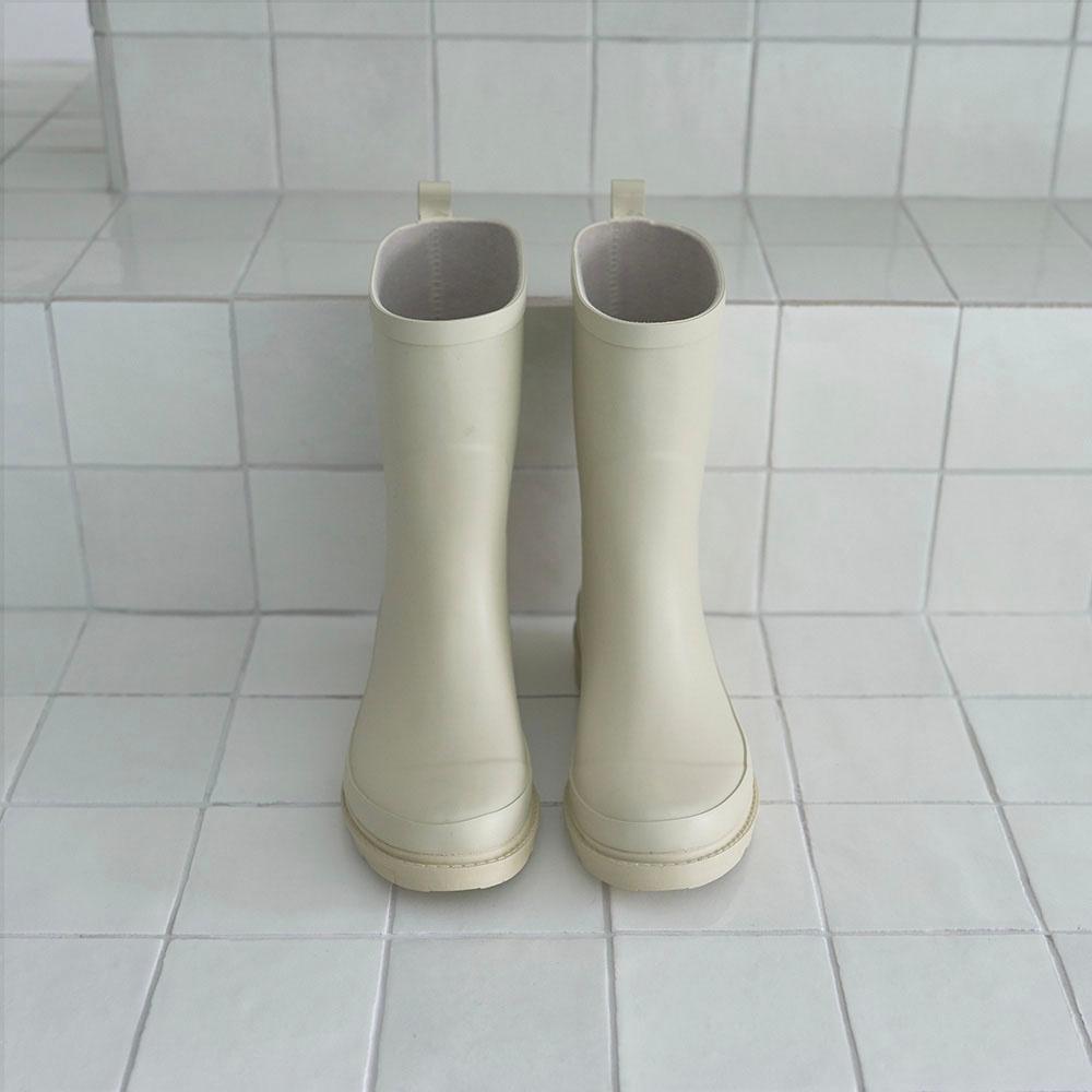 [29CM 단독] MID Rubber Boots (Egg Shell)