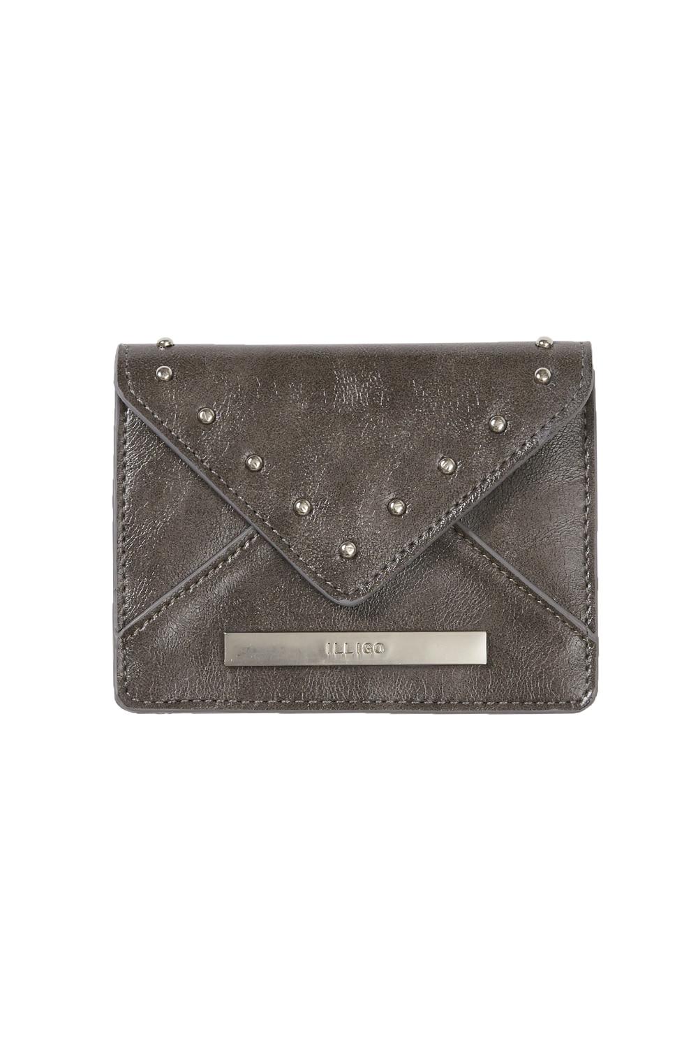 레터 폴드 카드 지갑 차콜