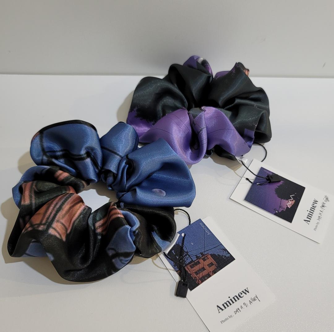 [아미뉴] P2_Sundown scrunchie 2종