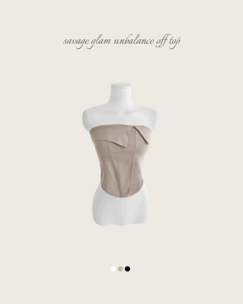 클라우드이모션 세비지 글램 언발 오프 TOP