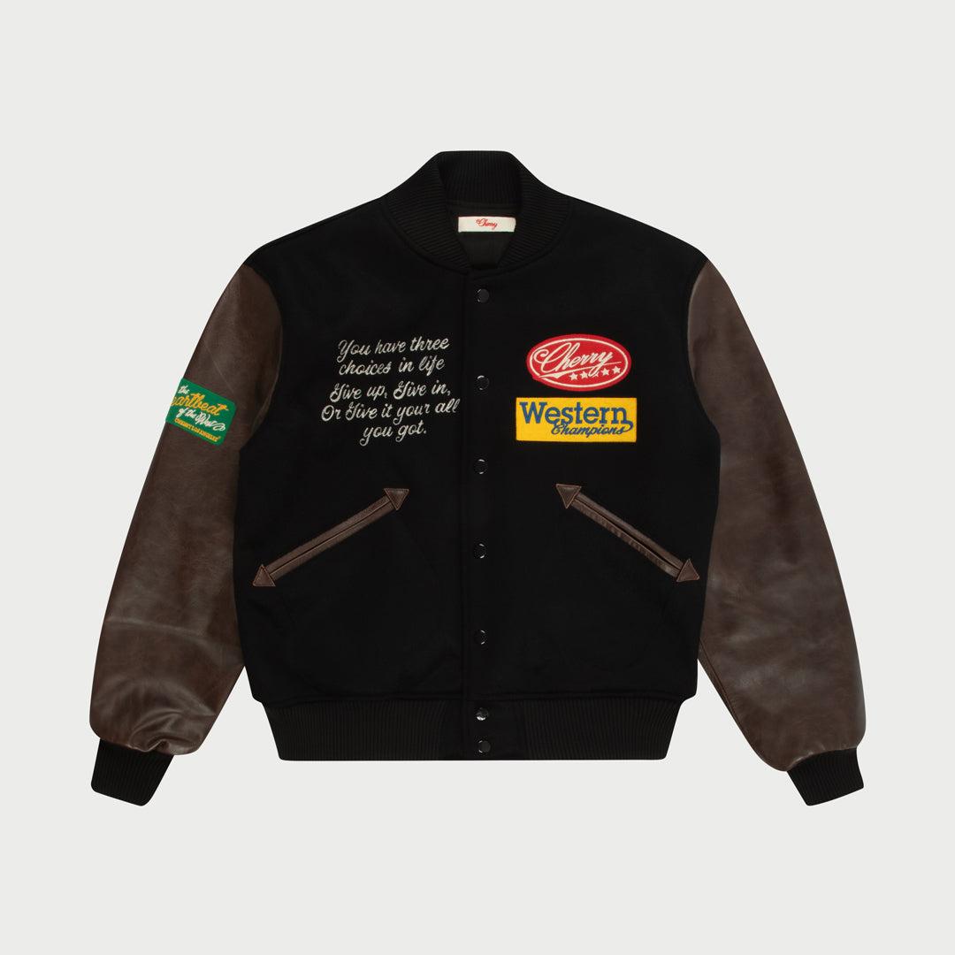 Rodeo Champ Varsity Jacket (Black) - S