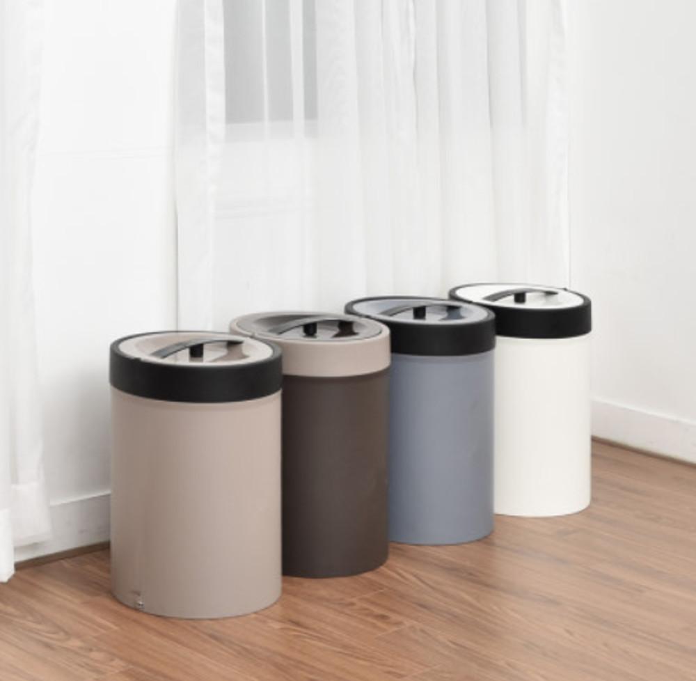 푸시통 압축쓰레기통   종량제 쓰레기통 압축휴지통 10리터 20리터