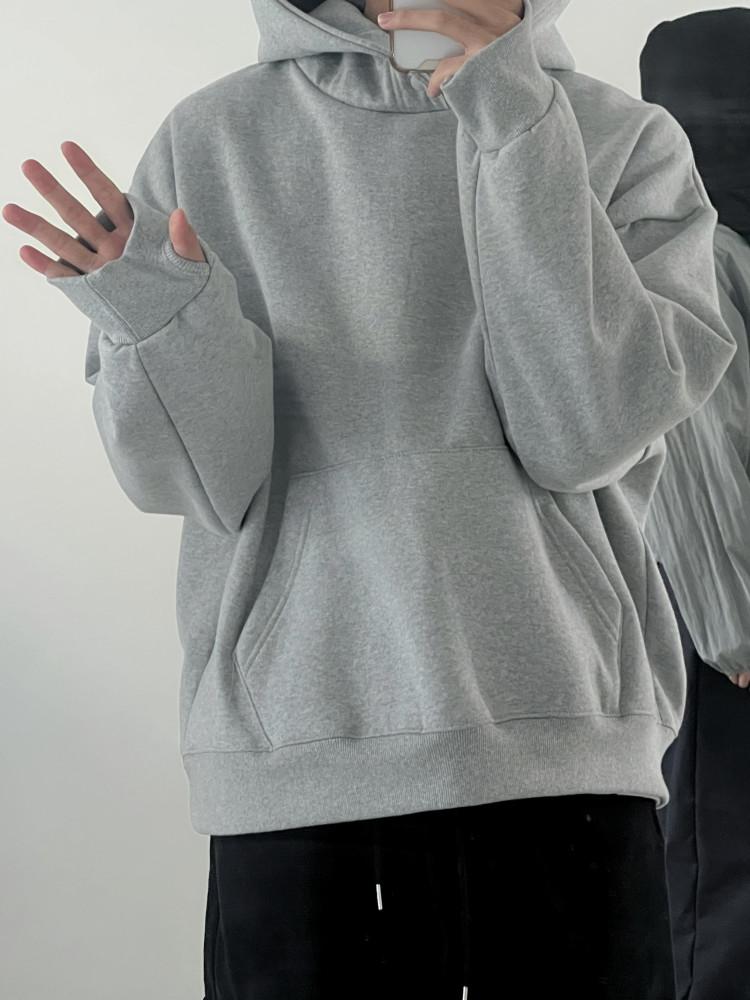 Basic warmer hood T 남자 워머 후드 티