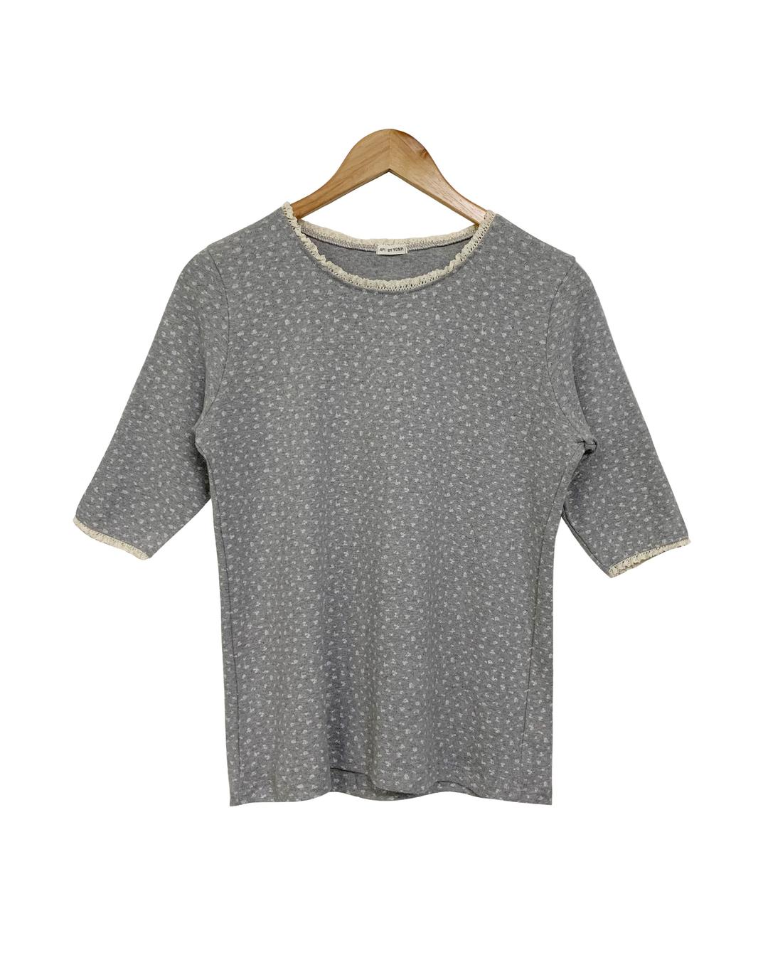 ( 4colors-! ) 플루 플라워레이스7부반팔티t