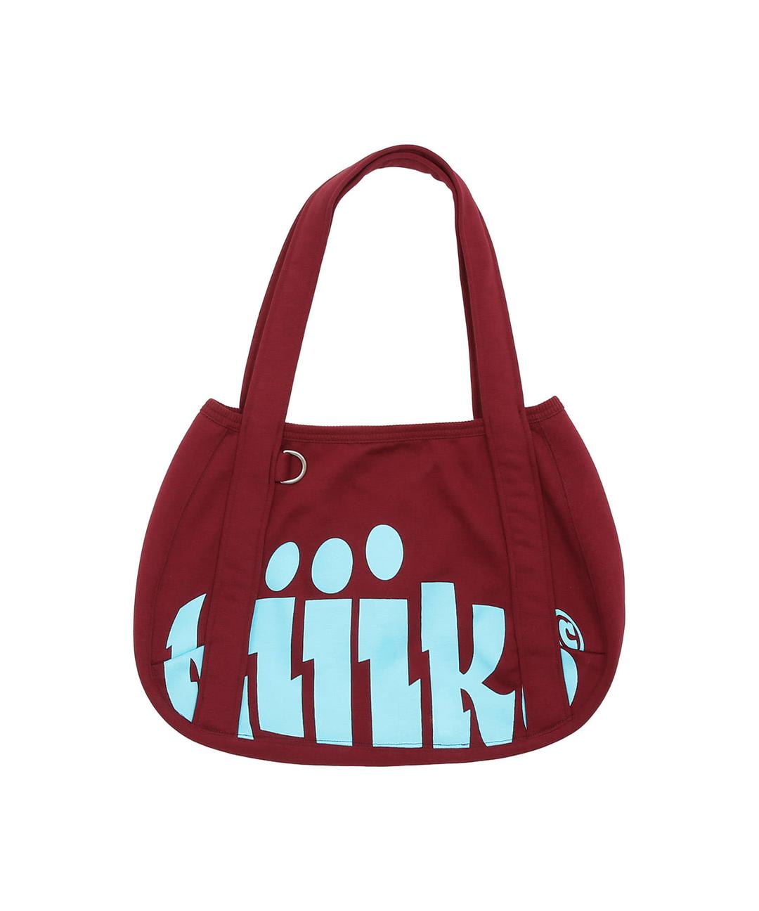Ke907. Easy Slouchy Sweat Bag Burgundy