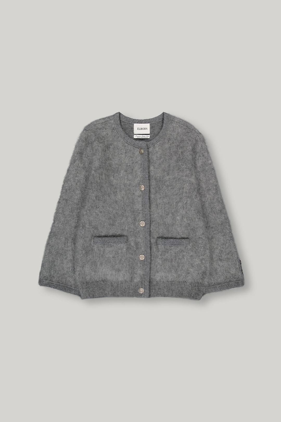 2ND / Mond Mohair Knit Jacket (Grey)