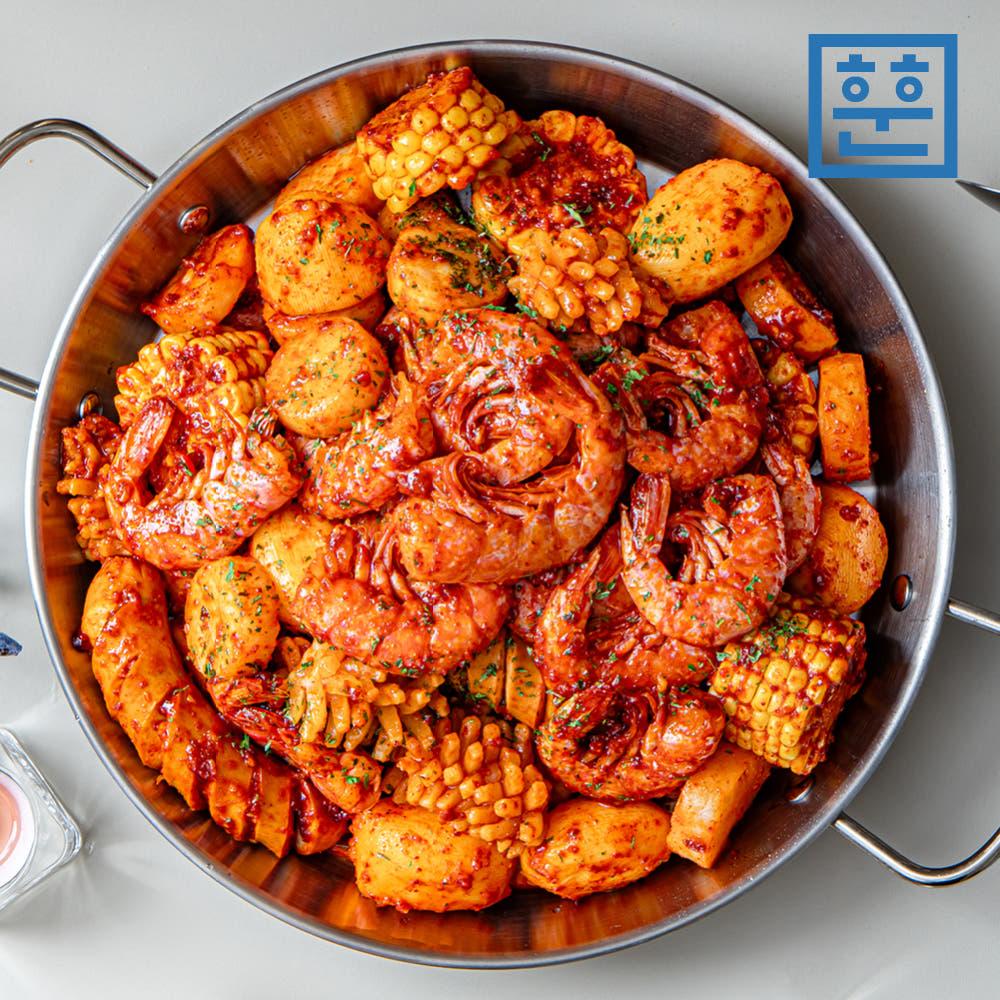 훈훈수산 보일링 씨푸드 쉬림프 밀키트 미국식 해물찜