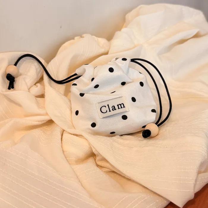 스트링 파우치 _ 우드볼 도트 (3컬러/2사이즈)