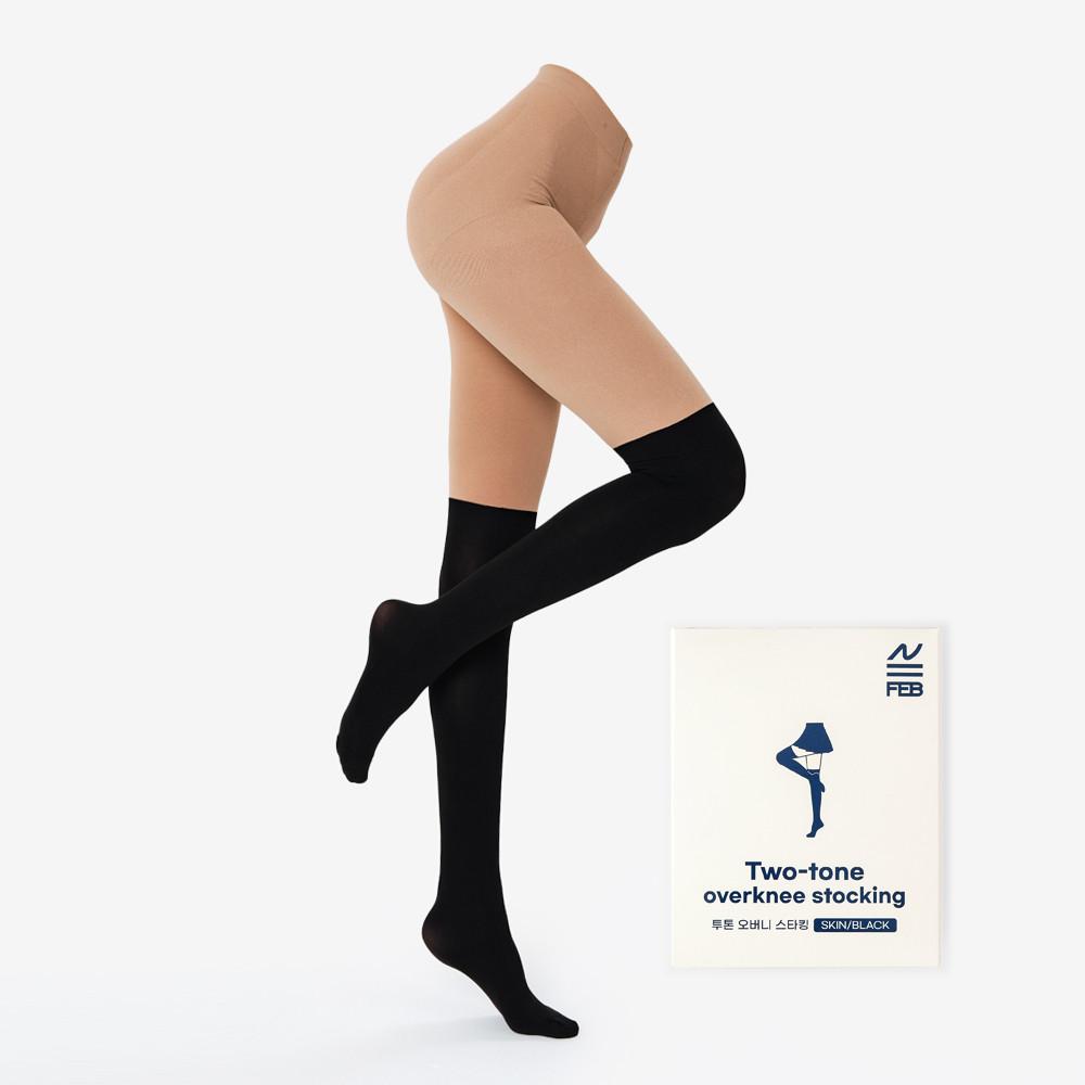 골프스타킹 투톤 압박 자외선차단 여성 스타킹