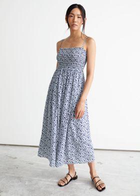 스모크 미디 드레스