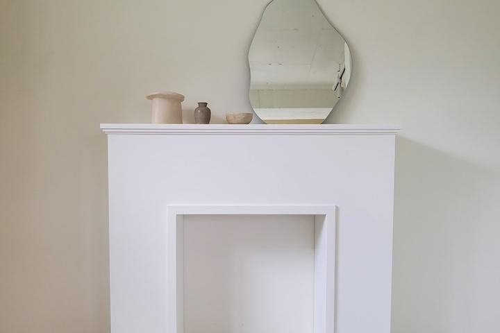 벽난로 콘솔 선반장 Minimalist Fireplace Console