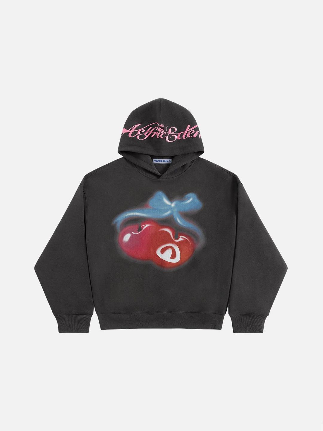 [Pre-Order] Aelfric Eden Blurring Cherry Washed Pullover Hoodie - Grey / XS