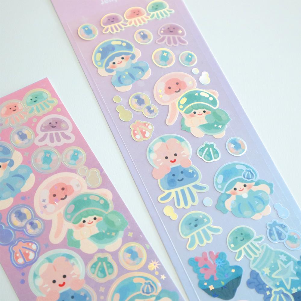 단팥 젤리피쉬 씰스티커