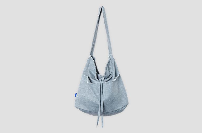 [올브스튜디오] fringe hobo bag_pigment blue
