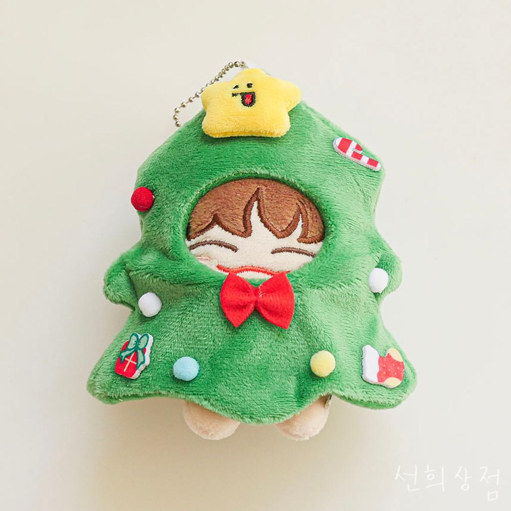 10cm 크리스마스 트리 인형옷 모자 망토 우주복 무속성 아이돌 소품 솜깅이 악세사리 꾸미기 키링
