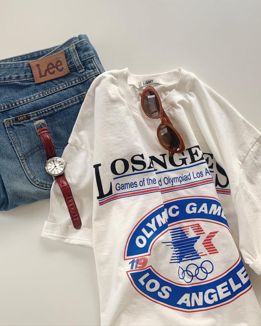 | NEW | LOS ANGERLES 1984 olympic tee