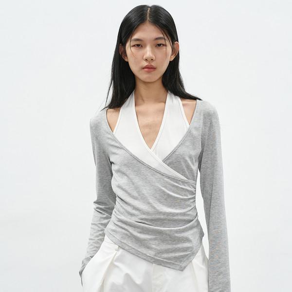 Two-tone Layered Long Sleeve