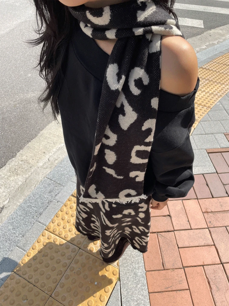 [9hope] black leo muffler