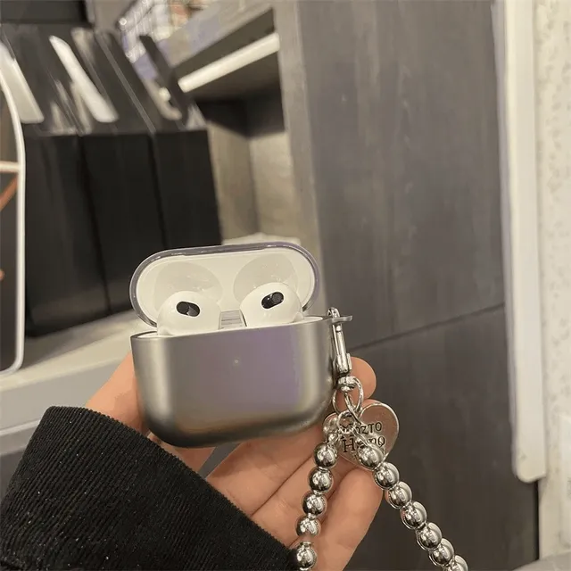 당일발송🚀 무광 메탈 에어팟케이스 하트키링 실버 1세대 2세대 3세대 프로 프로2