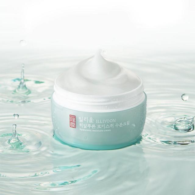 일리윤 히알루론 모이스춰 수분크림 100ML [ 산뜻한 수분크림 ㅣ 사계절 수분크림 ㅣ 페이스 바디 겸용 ㅣ 수분크림 추천 ㅣ 수부지 피부 ]