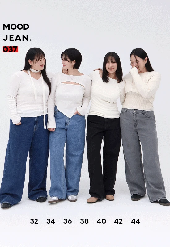 [MOODJEAN] 037 시그니처 베이직 와이드 p (4color)