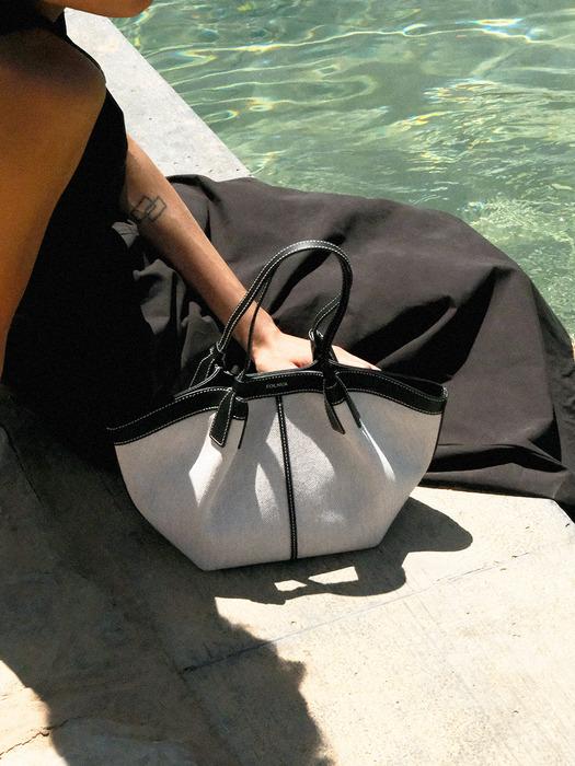 [단독]MINI SHELL BAG  [BLACK - CANVAS]