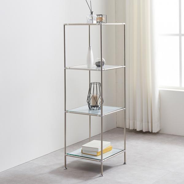 베누스 모듈 선반 미드센츄리 수납장 장식장 3x1 (컬러유리)