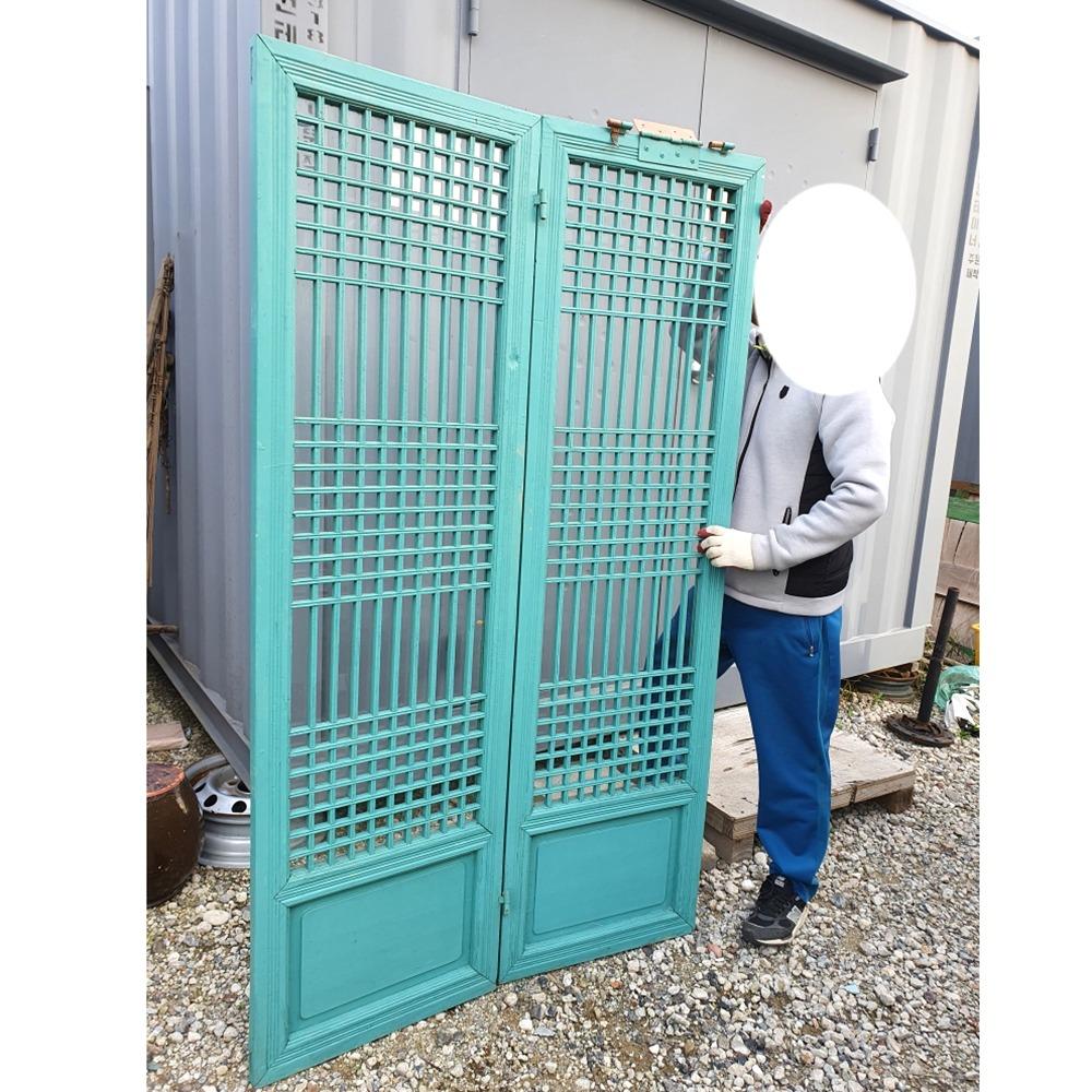 179.5 x 51.5 중고 한옥문 한쌍  한옥문짝 옛날문짝