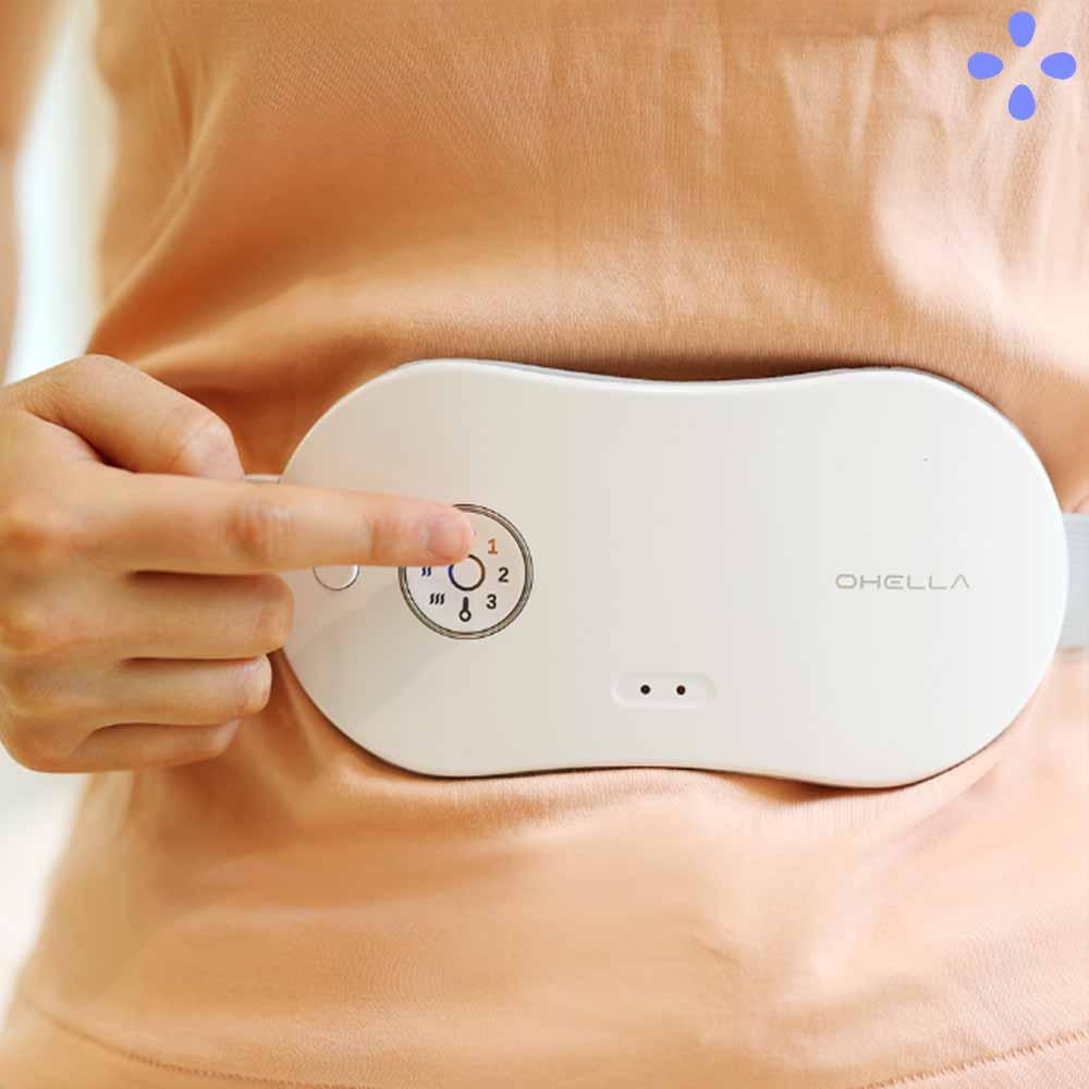 "그날의 아픔을 덜어줄게요" 오엘라 온열+진동 복부찜질기 (온열복대) OH-WB03