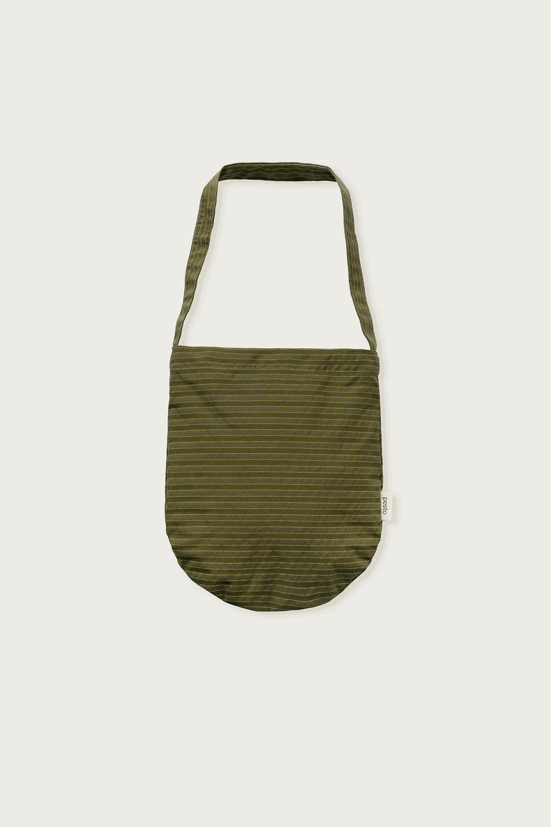 STRIPE ROUND BAG MOSS
