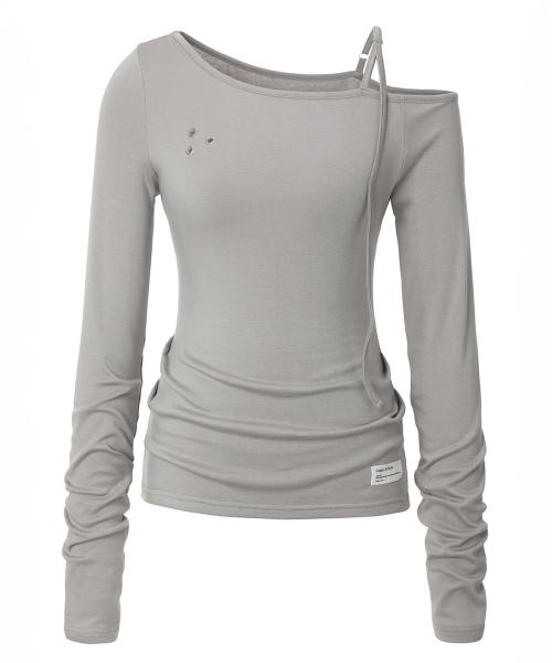 Buckle Strap Long Sleeve (mocha)