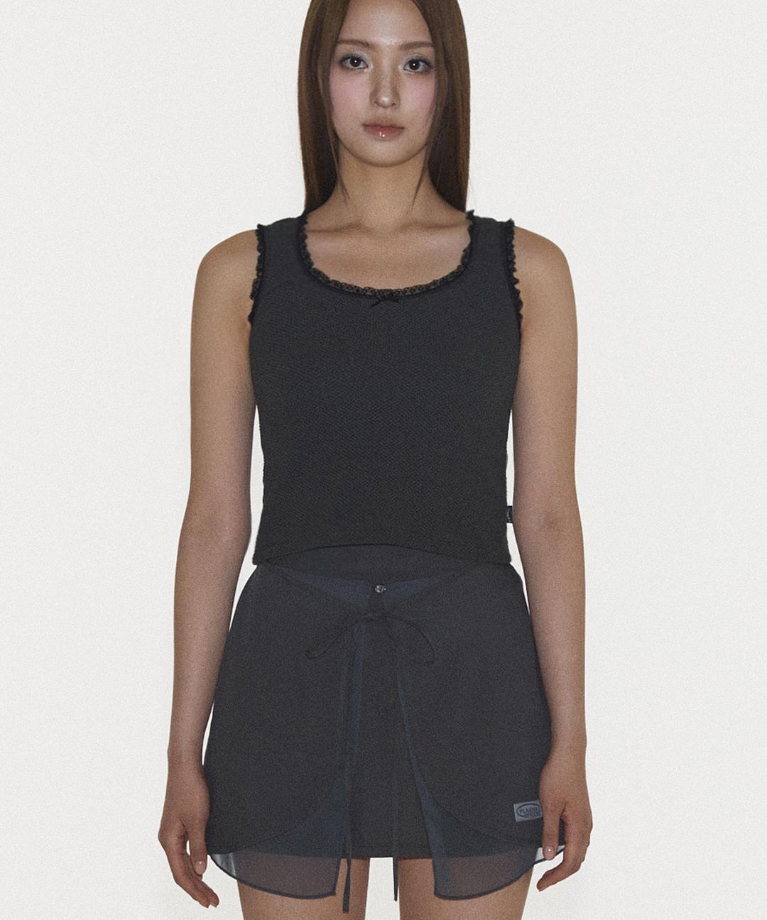 JOY SLEEVELESS IN DARK GREY