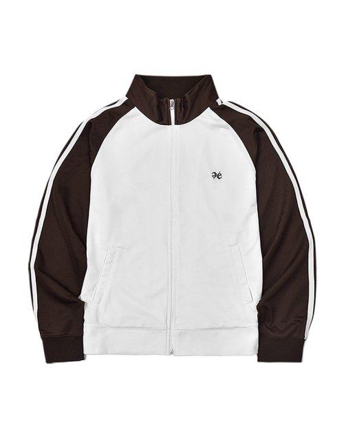 Basic Logo Track Zip-Up - Brown
