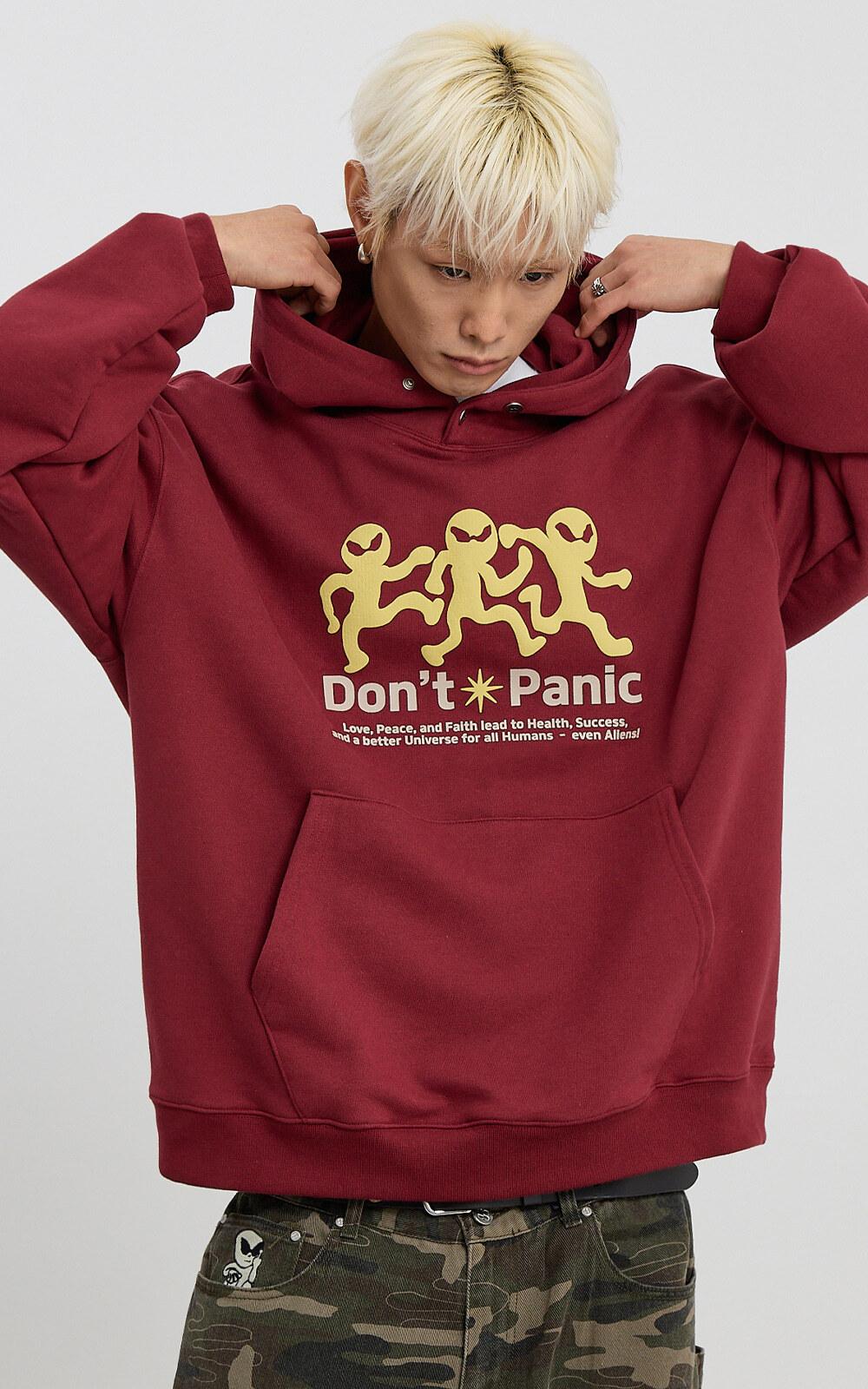 [10/16예약배송]Three 에일리언 후드 버건디