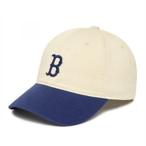 베이직 배색 언스트럭쳐 볼캡 BOS (Navy)