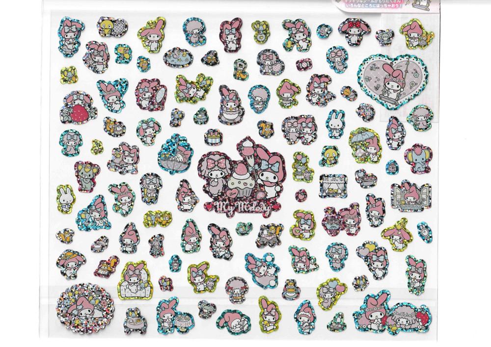 마이멜로디&마이스위트피아노 100피스 홀로그램 스티커
