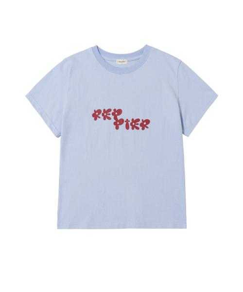 Flower Logo T-shirt (Sky Blue)