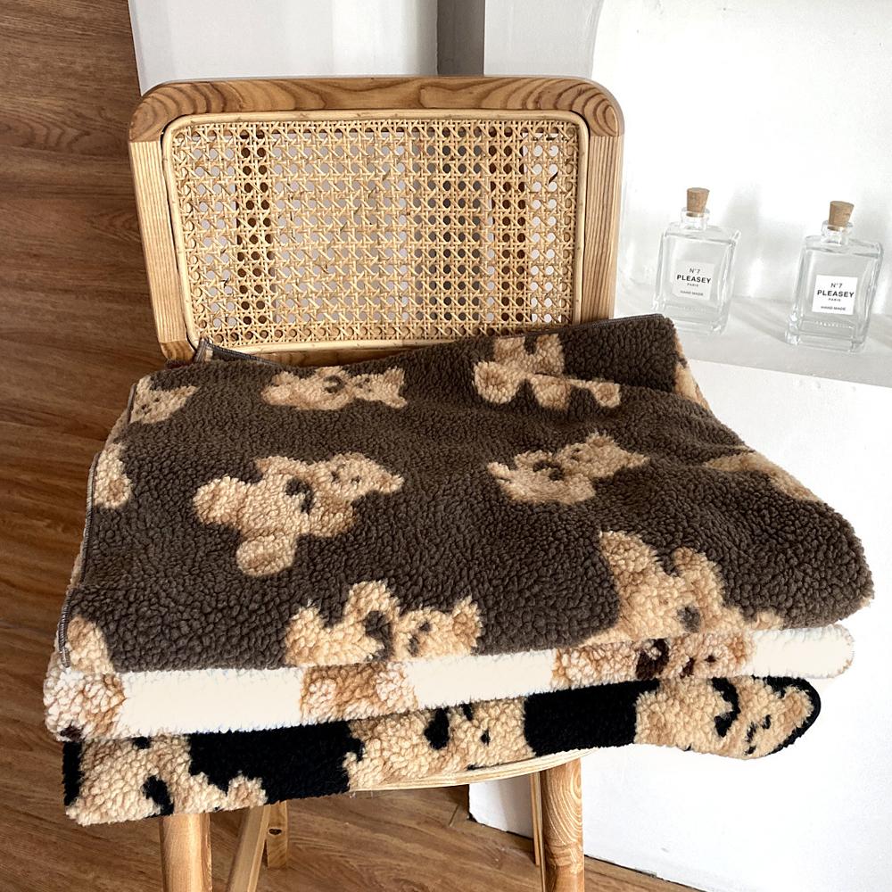 곰돌이 무릎담요 양털 블랭킷 사무실 학교 캠핑 차량용담요