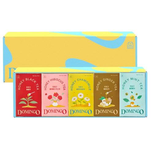도밍고 스페셜 기프트 세트, 꿀홍차+꿀 민트차+..., 1세트 - 티/전통차 | 쿠팡