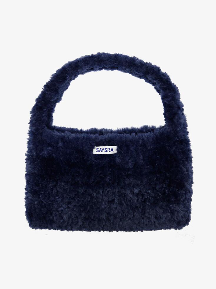 SMOOTH SHOULDER BAG, DARK NAVY