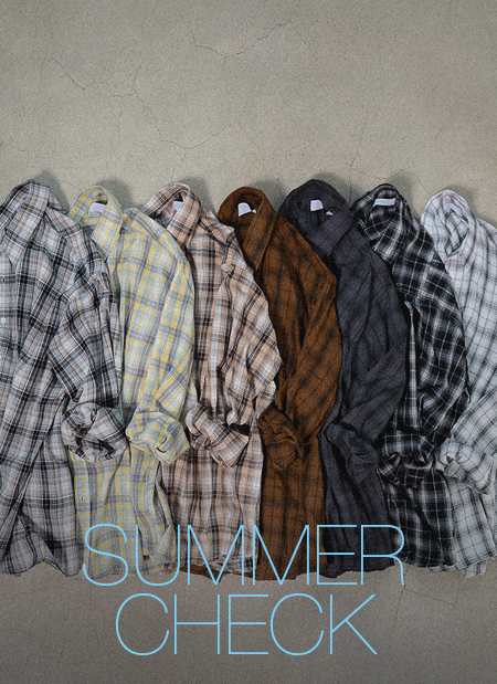모어 체크 셔츠