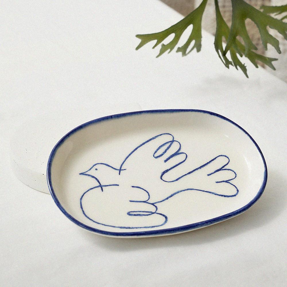 블루버드 오벌 플레이트 타원형 접시, 스튜디오 모든가든